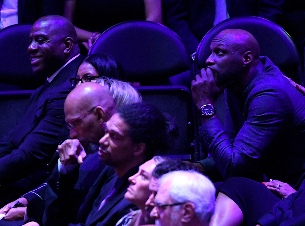 Magic Johnson, Lamar Odom, Celebration of Life, Kobe Bryant, Gianna Bryant, Celebrities, Lakers